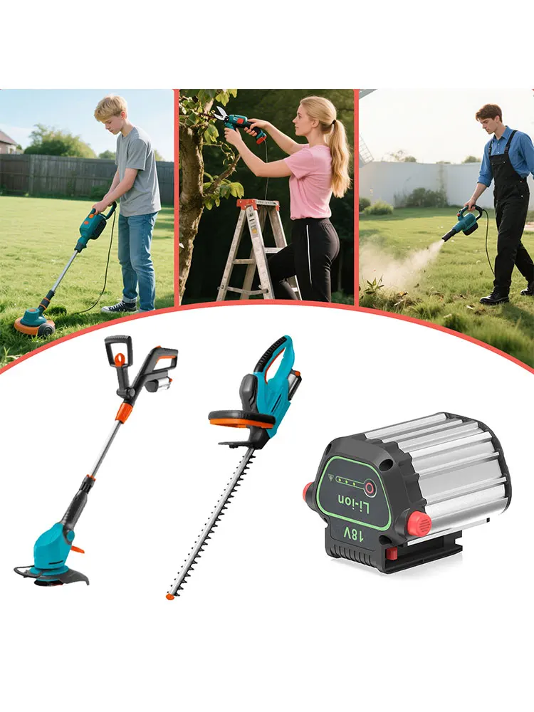 DREAMDASH 18V 4,0Ah 72Wh Li-Ionen-Ersatzakku für Gardena BLi-18 9839-20 9840-20, kompatibel mit Gardena Li-18 Werkzeugen, EasyCut Trimmer, ComfortCut Heckenschere, Rasenmäher, integriertes BMS,