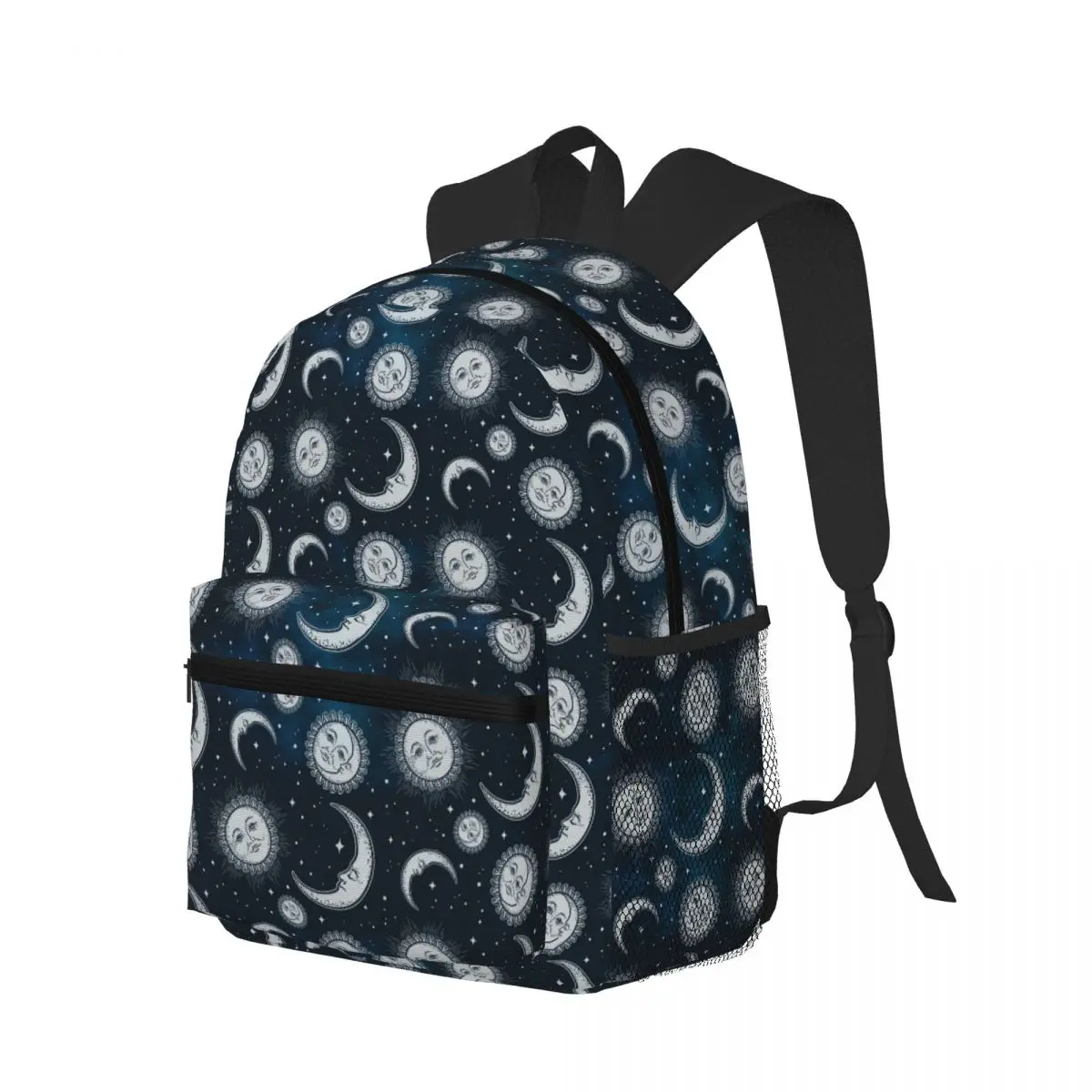 Celestial Mystic Esoteric Magic Sun Moon Student Backpack School Bag Hiking Travel Daypack for Boys Girls Bookbag Shoulder Bags