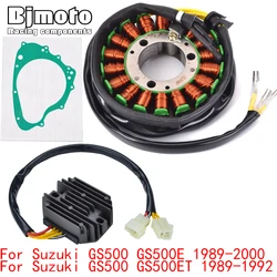 GS 500 2000 Engine Stator Coil+Voltage Regulator rectifier For Suzuki GS500 GS500E GS500ET 1989-1999 GS 500 E ET With Gasket