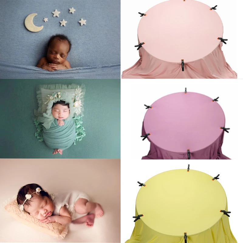 

150X160 CM Newborn Photography Props Backdrop Soft Fabrics Shoot Studio Accessories Baby Posing Frame Blankets Multiple Colors