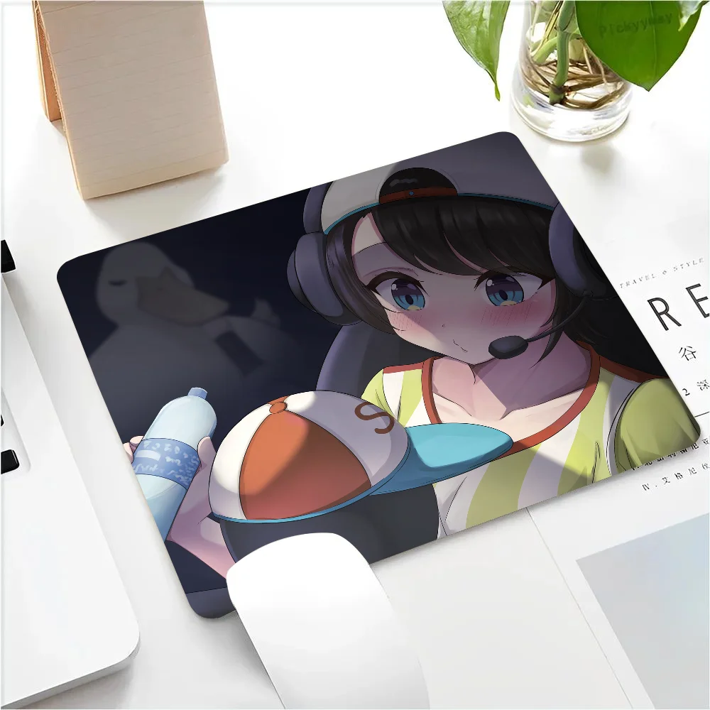 Subaru Oozora Hololive Girl Anime Mousepad Small LockEdge Mouse Pad per giocatori Computer Desk Pad gomma antiscivolo