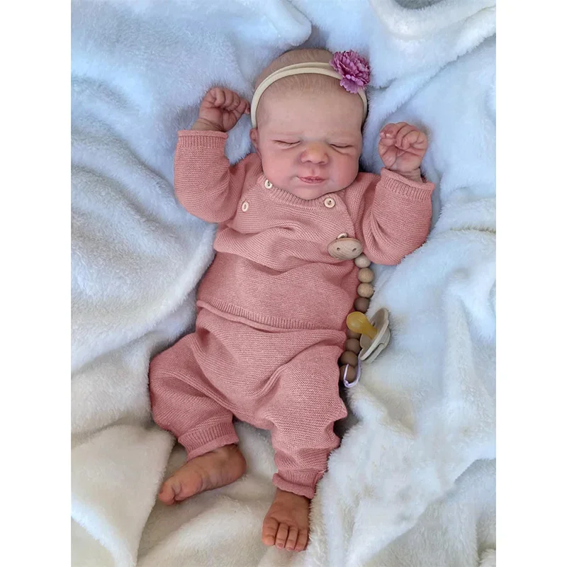 

45CM Newborn Baby Reborn Doll Pascale Soft Touch Cuddly Baby Multiple Layers Painting 3D Skin with Visible Veins Muñecas Reborn