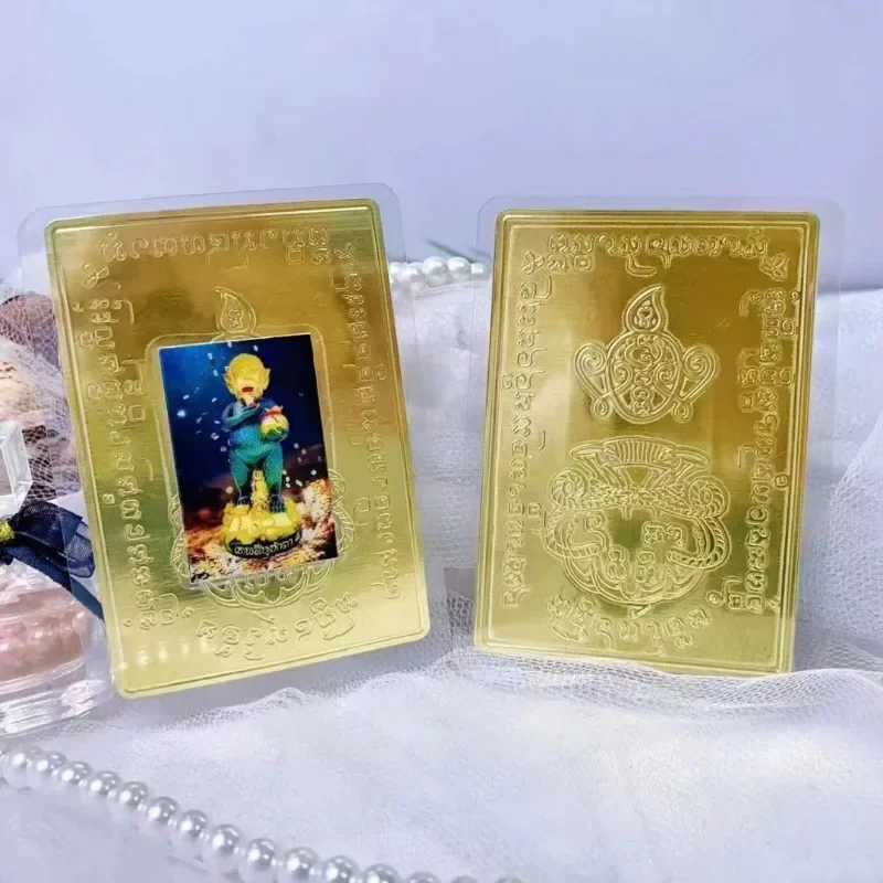 Body Protection Card Thai Buddha Jewelry Azan Subin Five Eyes Four Ears Lucky Scriptures