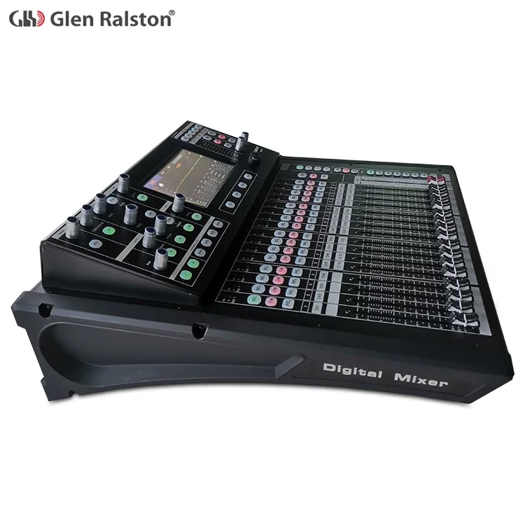 Glen Ralston S20 Professional Mixer 20 Channel Digital Mixing Console With Reverb Effect Stage USB