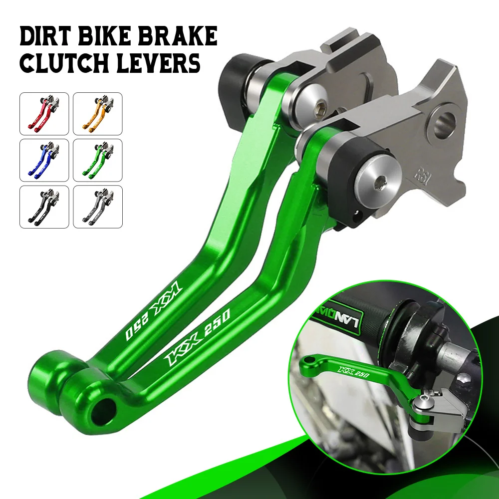 

1 Pair Motorcoss Pit Dirt Bike Pivot Foldable CNC Brake Clutch Levers For KAWASAKI KX250 KX 250 2019 2020