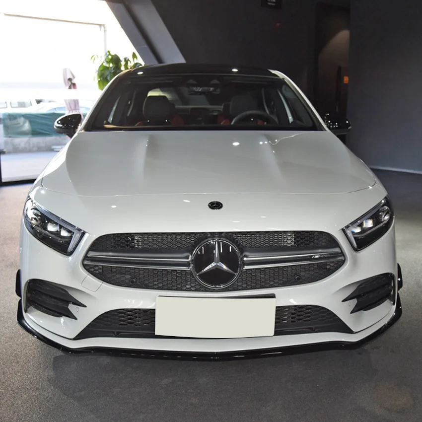 3 Pair 2019 To Up For Mercedes-benz A Class W177 A180 A200 A220 A250 AMG  Front Lower Bumper Lip Splitter Canard Spoiler Trim