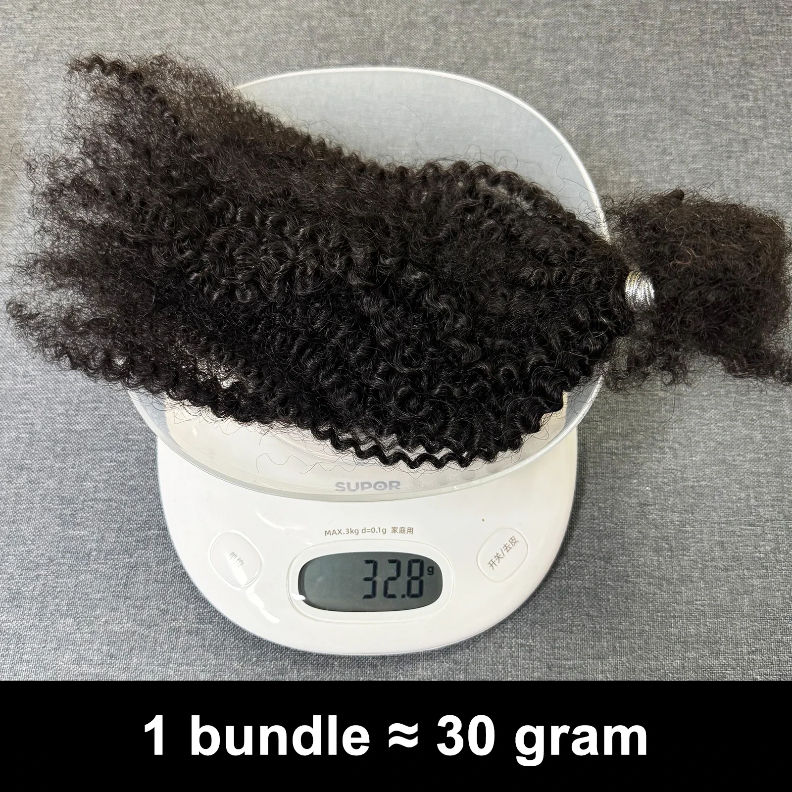 30g/Pack Afro Kinky Curly Brazilian Human Hair Bulk for Braiding Dreadlock Extension for Women 100% Human Hair No Weft Bundles