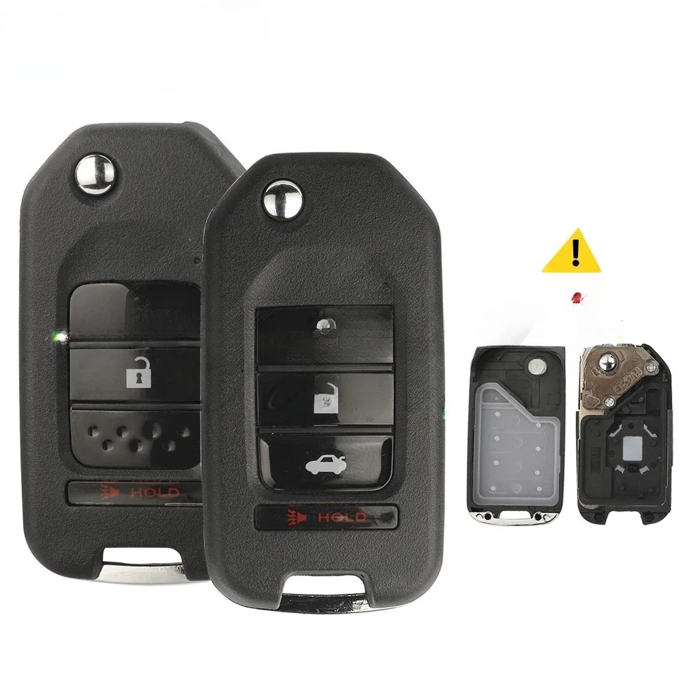 

For Honda Accord Crosstour Civic Fit XRV CRV City Greiz Marina Wisdom Jazz Flip Car Remote Key Shell Fob Replacement