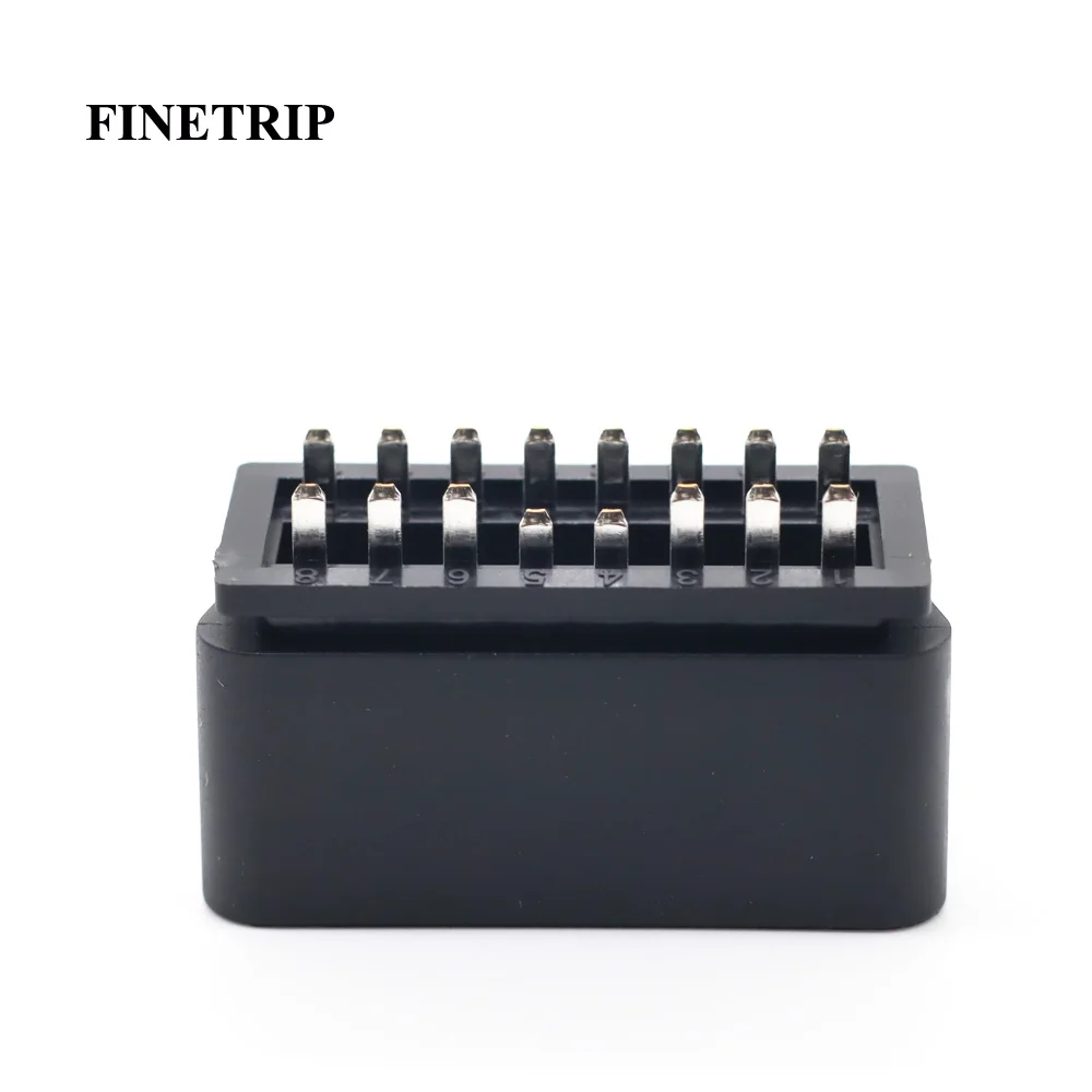 12V 24V Auto Parts Turck 16Pin OBD Male Connector Assembly J1962M Plug OBD2 Car Adapter With 16 Terminals