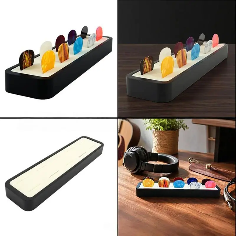A06F-Guitar Pick Storage Holder Guitar Pick Storage Box Random Color Plectrum For Acoustic Electric Guitar Ukulele