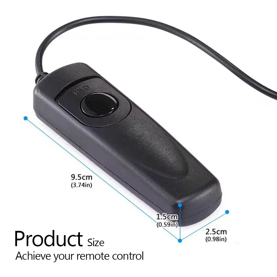 RS-80N3 Wired Remote Switch Shutter Release for Canon 20D 20Da 30D 40D 50D 5D 5D2 5D3 5D4 7D 7DII D30 D60 5DS/R 6D 6D2 1D 1D2 1V - view 4