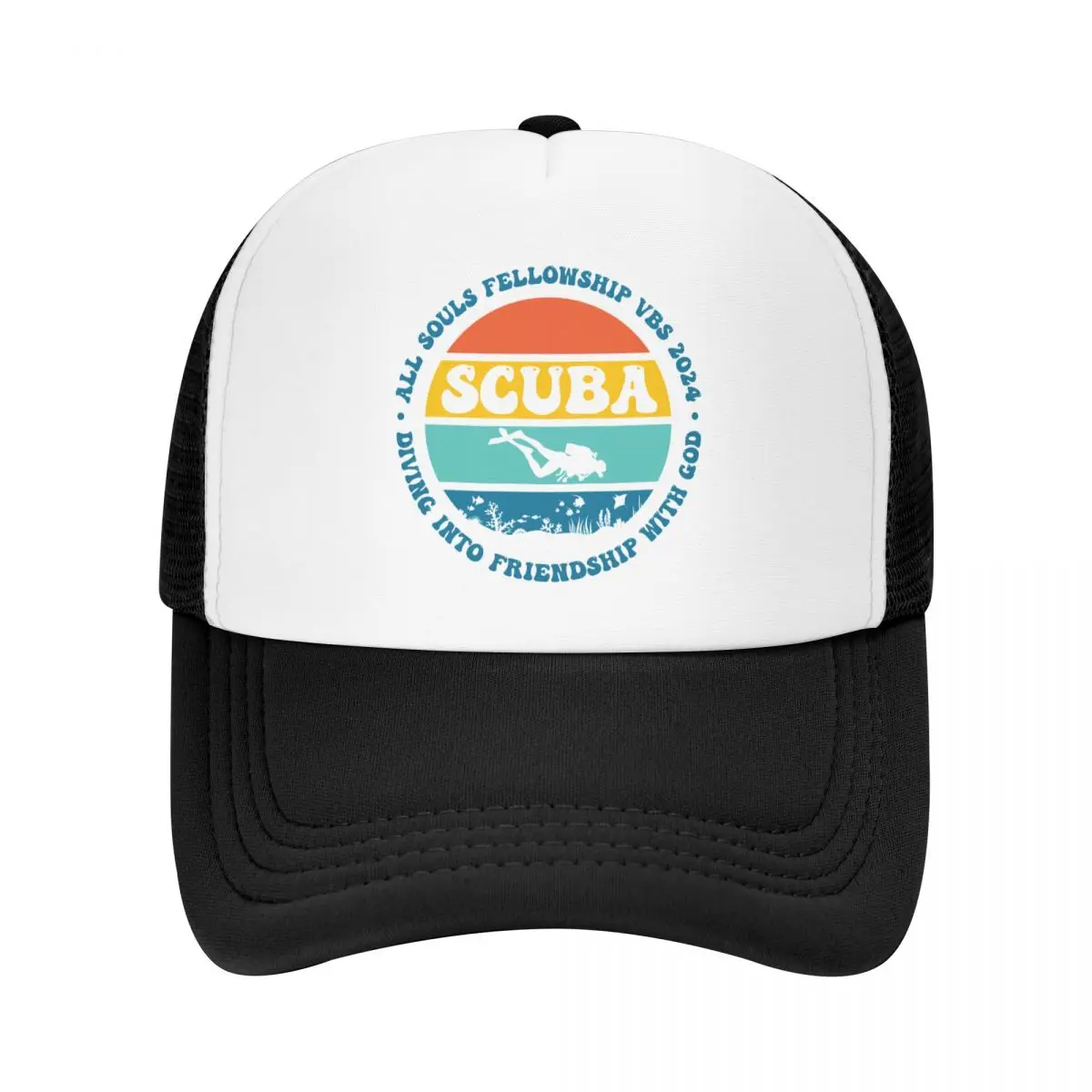 Custom Classic Unisex Scuba Diving Trucker Hat Adult Dive Diver Gift Adjustable Baseball Cap for Men Women Sports