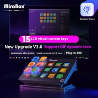 Mirabox Streamdeck 15 Macro Keys With Screen Customization Small Keyboard Macro Key Visualization Live Streaming Console