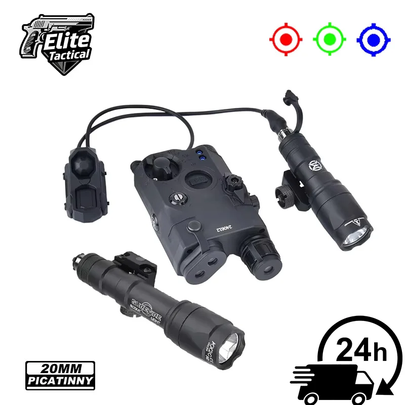 

WADSN Tactical PEQ15 Red/Green/Blue Laser Surefi M300A/M600C Flashlight AXON Remote Sitch Set IR Fill Light For Airsoft Hunting