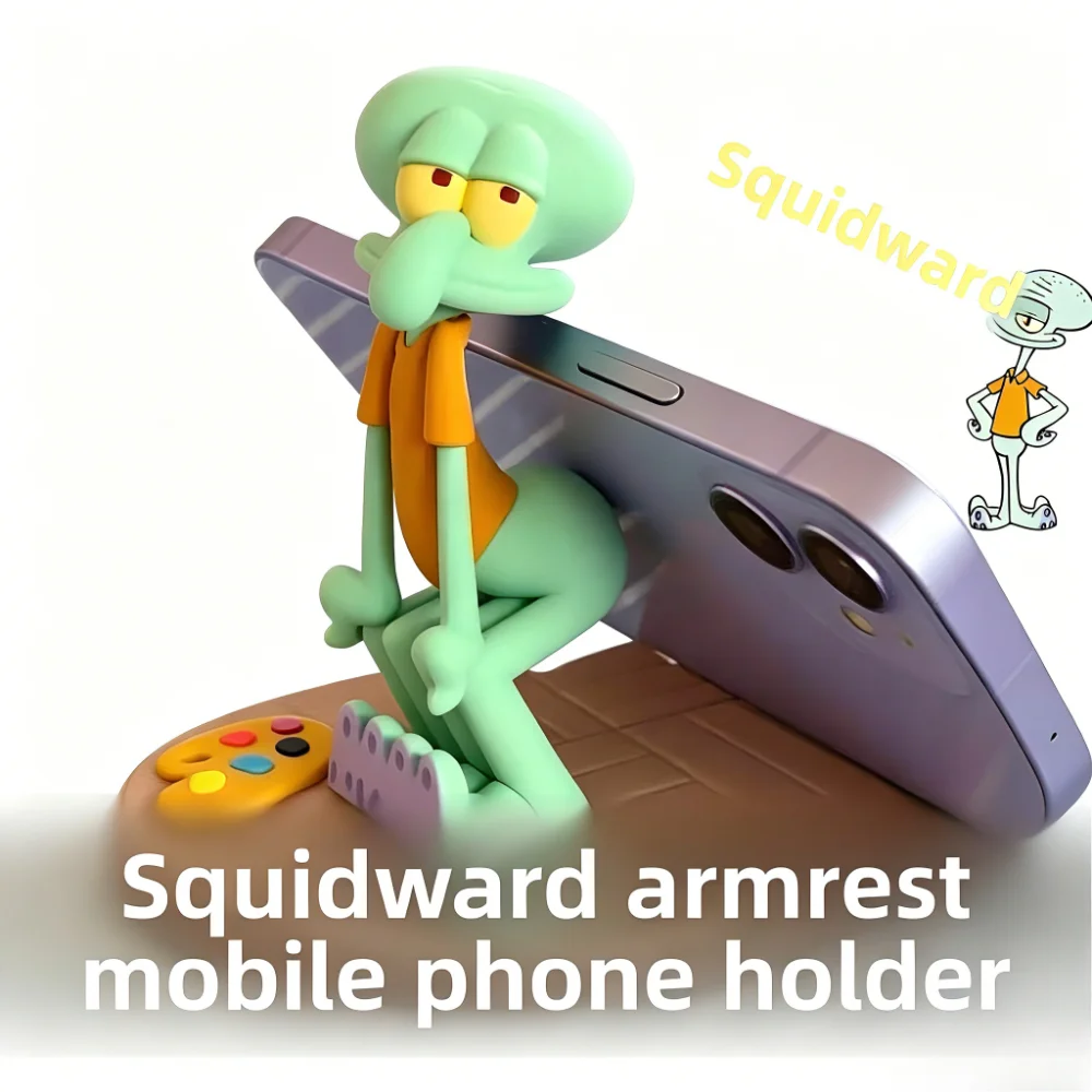 Image of Squidward Handyhalter Bikini Bottom Resident Evil Merchandise Cartoon Abstrakt Ausgefallen Desktop-Ornament Dekoration Cosplay Anime Spielzeug