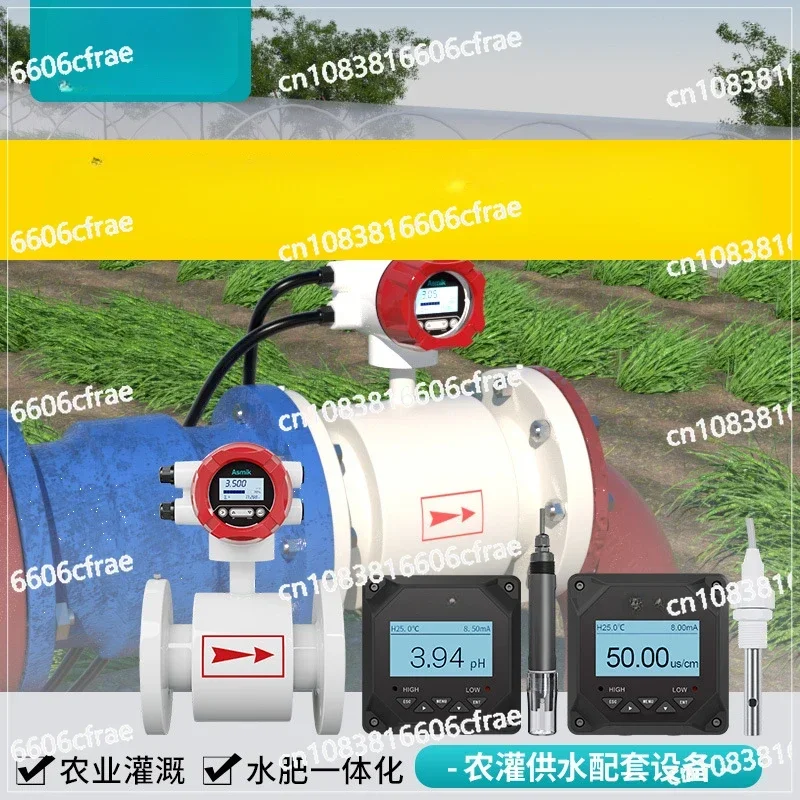 Electromagnetic Flowmeter Farmland Irrigation River Water Supply High-precision Integrated Split Pipeline Sensor