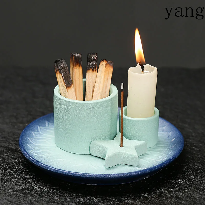 CX  simple style candle cup atmosphere decoration ceramic aromatherapy candle holder