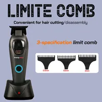 Professional Hair Trimmer BRD 633T Hair Clipper for Man Moderate Motor 9000RPM with Base DLC Blade Barber Shop Cutting Machine