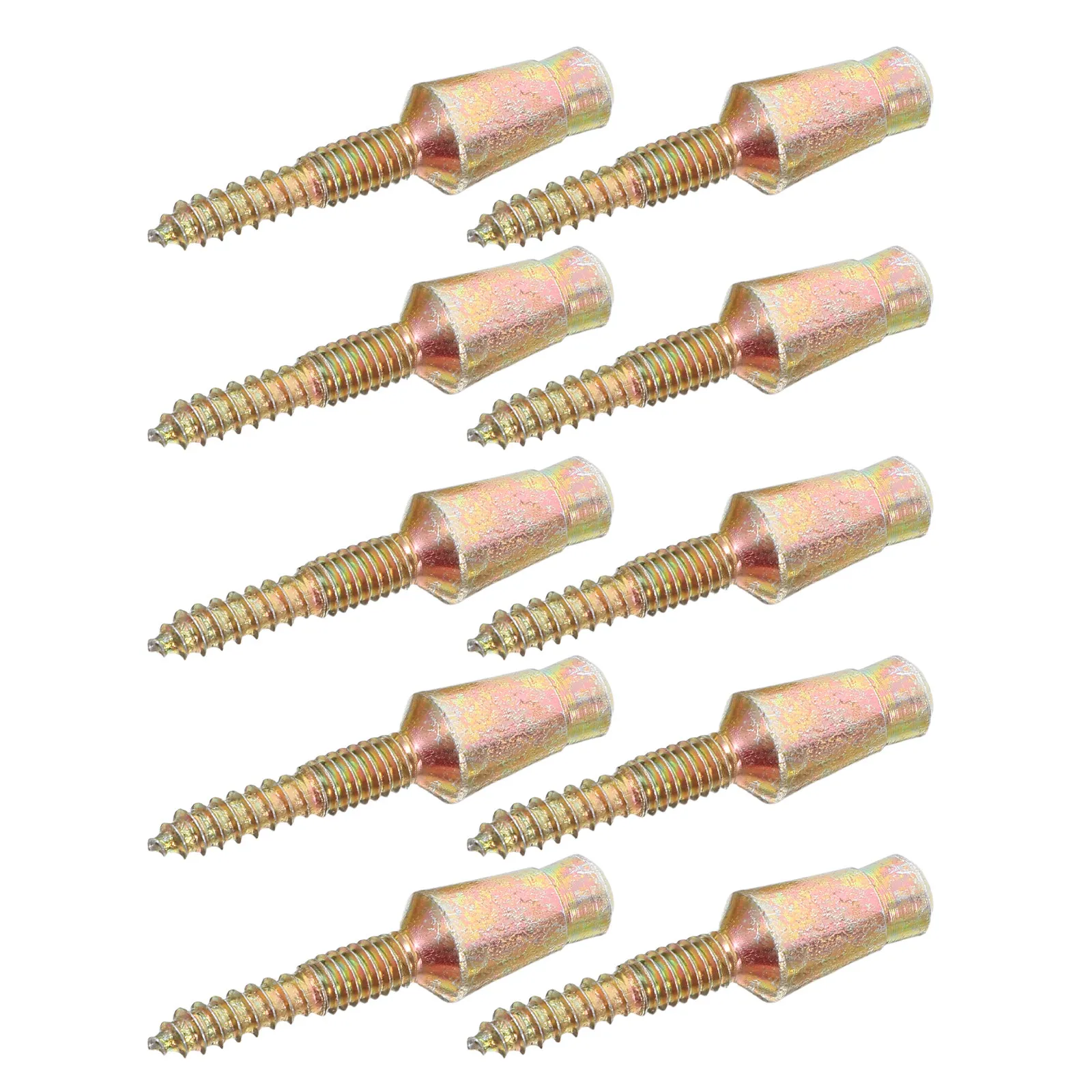 10Pcs Anti-Theft Door Hinge Screws Self-Drilling Double-Thread Carbon Steel Security Hinge Screws for Metal Door Hardware
