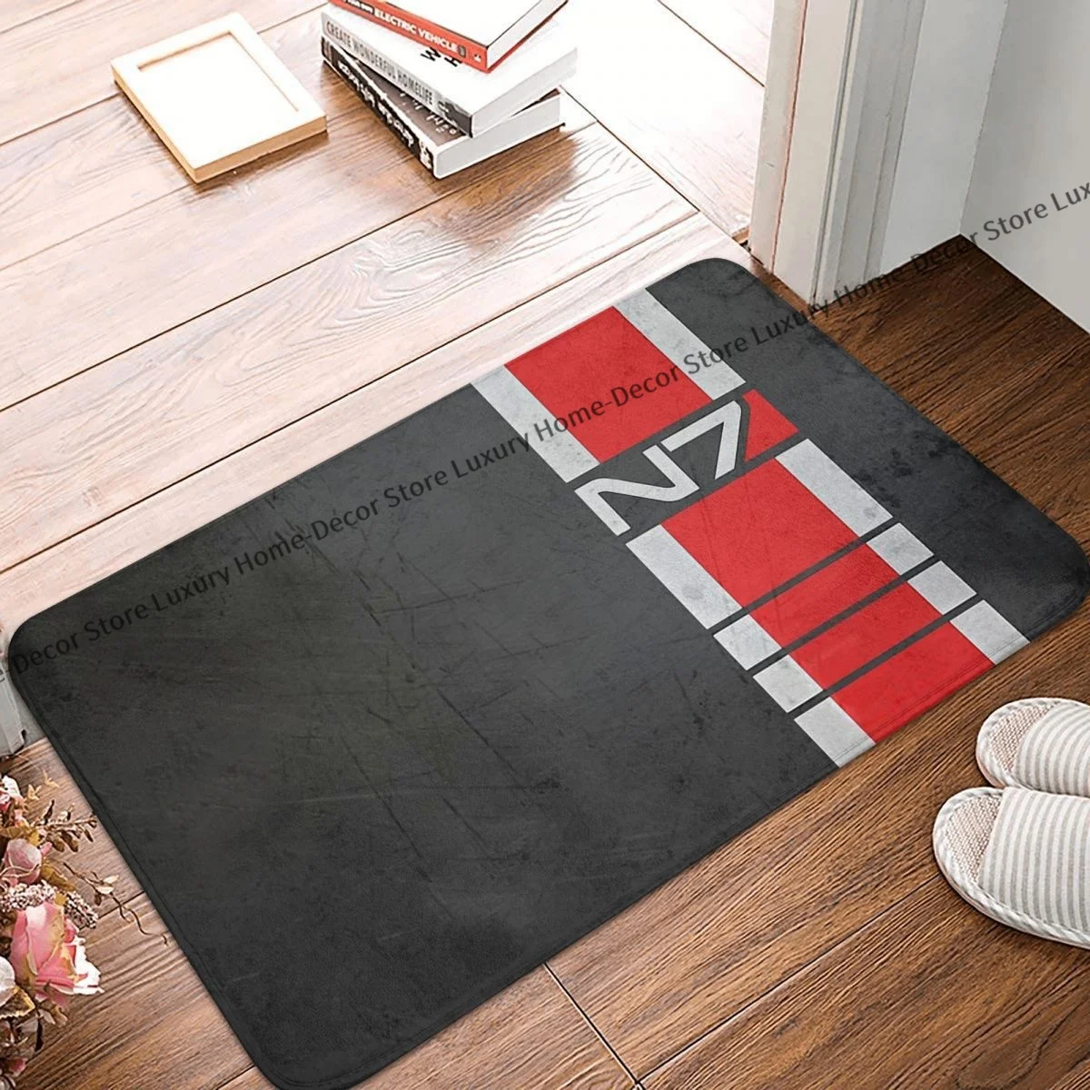 Mass Effect Non-slip Doormat Bath Mat N7 Trip Balcony Carpet Entrance Door Rug Home Decorative