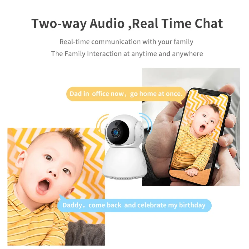 2MP 1080P YiLot APP PTZ  IP Dome Camera AI Humanoid Detection Home Security  CCTV Intercom Baby Monitor