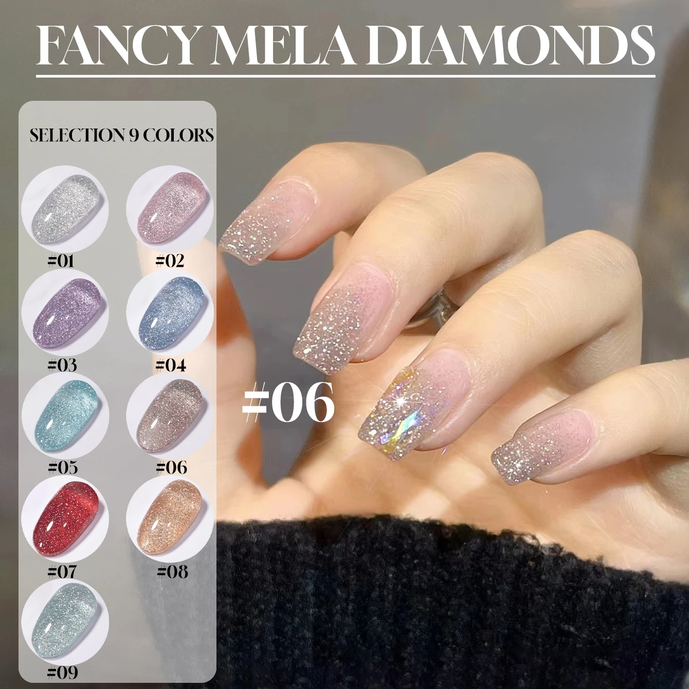 MIANEL 12ML 1PCS 2025 Summer Water Gloss Diamond Gel Nail Polish Top Selling White Nail Polish Red Nails Nail Supplies