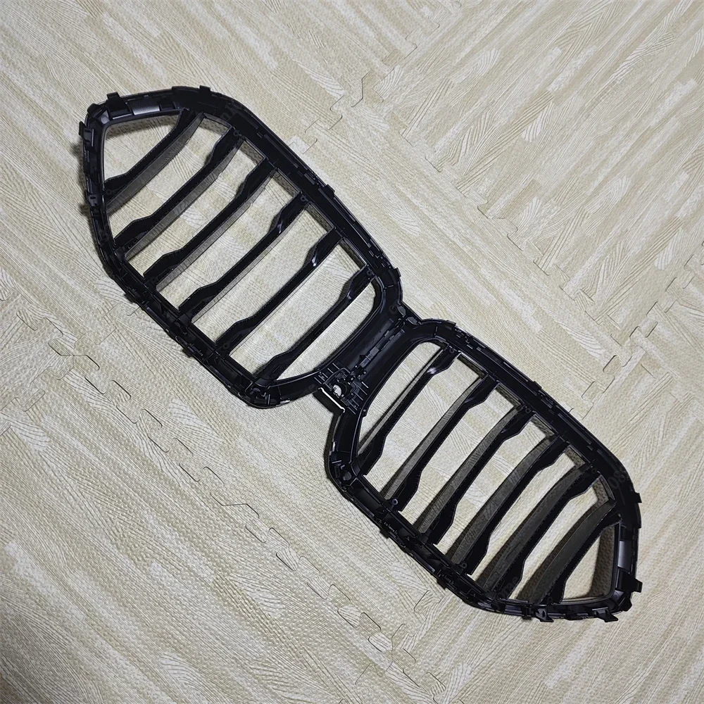 شبكة خط واحد لسيارات BMW X6 G06 M50i M50d X6M F96 2019-2023 المصد الأمامي شبكة الكلى الأمامية لامعة سوداء ضبط مجموعات الجسم