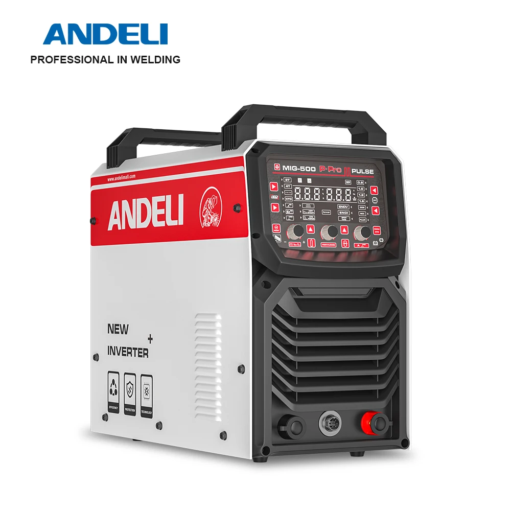 

ANDELI MIG Welding Machine with Double Pulse Lift TIG MMA 3 in 1 Industrial MIG Welder with Wire Feeder