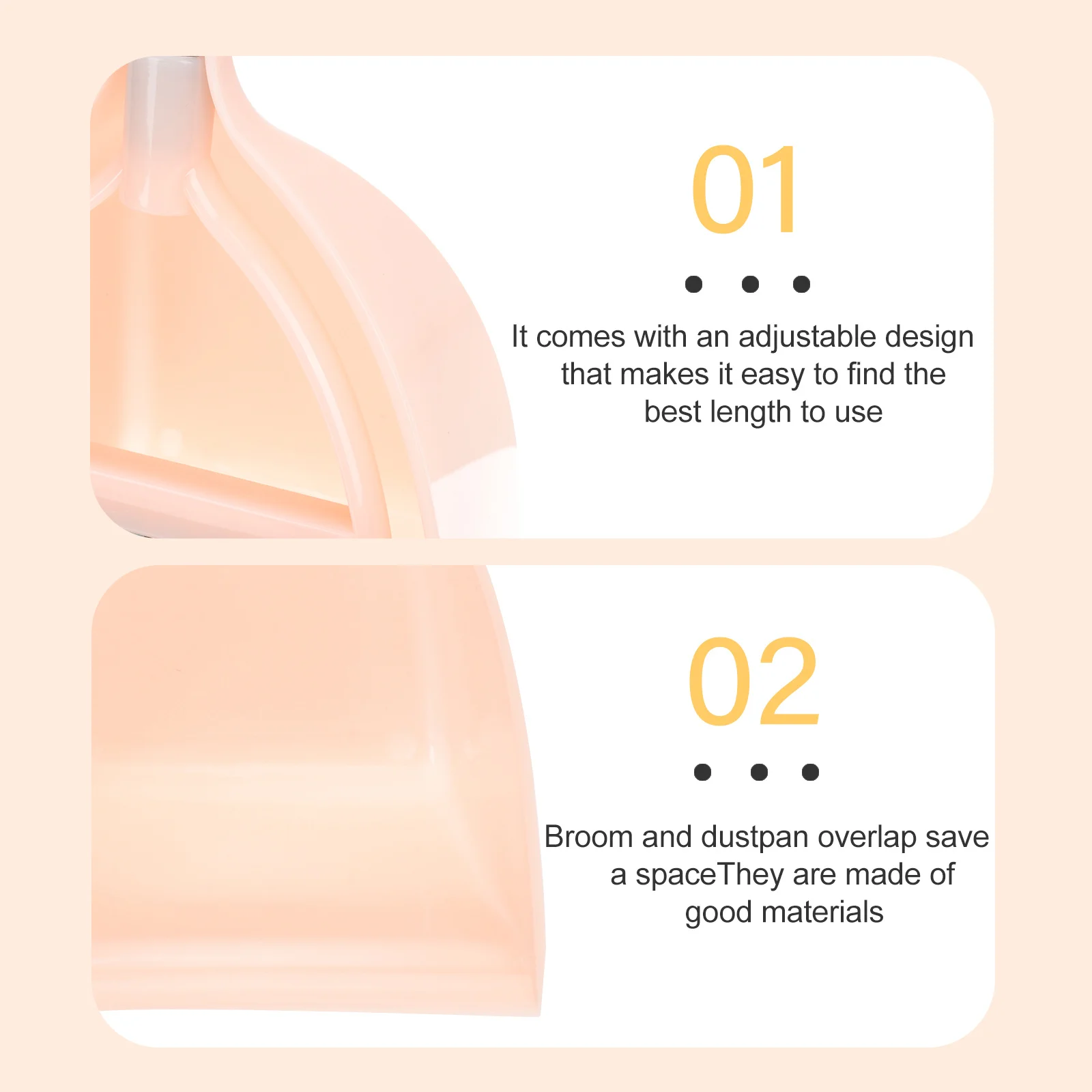 1Set Child Housekeeping Helper Mini Cleaning Set Excellent Texture Non-Deformable Broom and Dustpan for Kids Daily Use