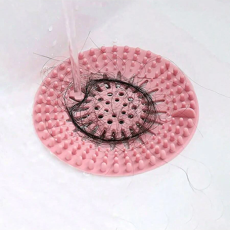 Silicone Floor Drain Cover Bathroom Sewer Drain Outlet Hair Deodorant Filter Anti-Blocking Adsorption Sink Cover