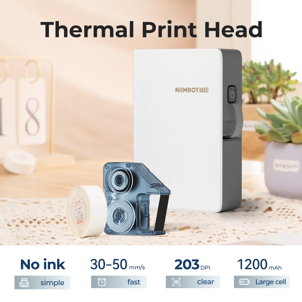 Niimbot Mini Thermal Transfer Gardening Label Printer Waterproof DIY Flower Plant Nursery Seedling Tag Labels
