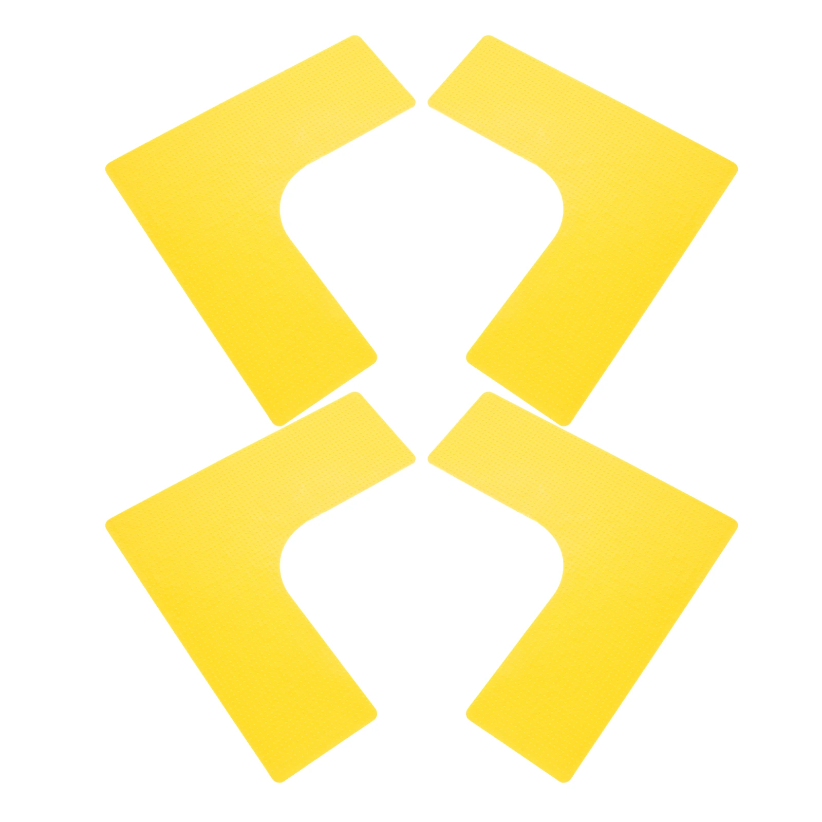 

4pcs Basketball Court Logo Mats Marking Pads SpotMarkers Yellow Soft RightAngle Tennis Football Training Equipment FloorMarkers