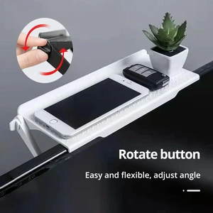 رف تخزين جهاز فك التشفير للتلفزيون ، جهاز توجيه للتحكم عن بعد ، ملحقات صغيرة ، متعدد الوظائف ، رف معلق قابل للتعديل ، أبيض ، أسود ، 1 قطعة أفضل 6 شاريوت مبيعا للملابس - رقم 1