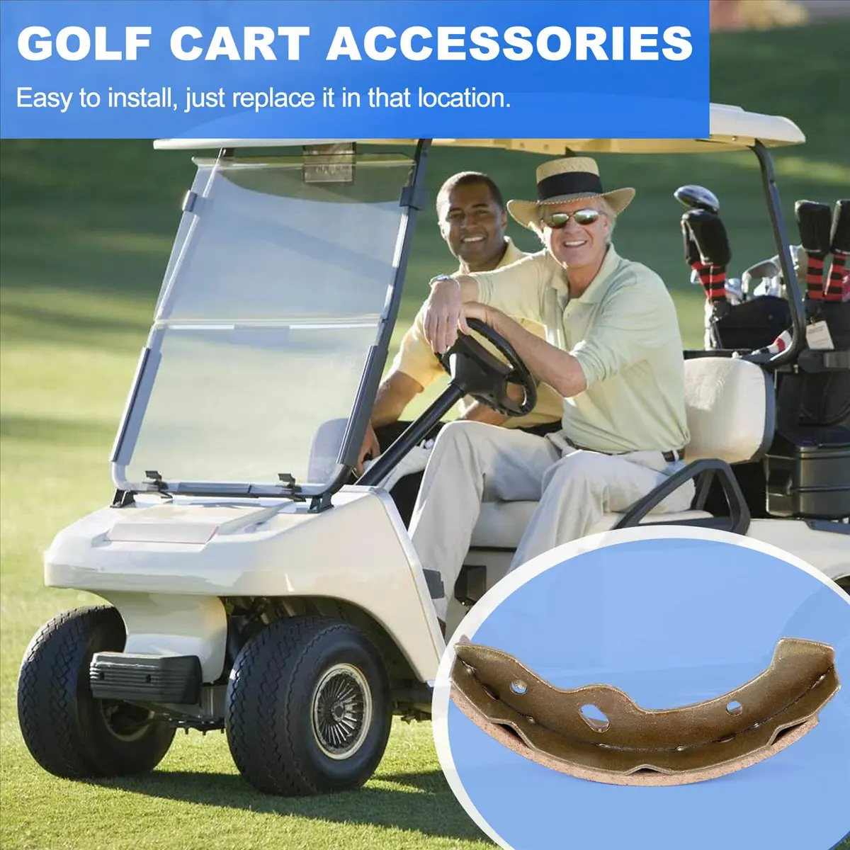 SUMMER SALE Golf Cart Accessories Replacement Brake Shoes for Golf Cart 27943G01 70795G01 27943-G01 70794-G01