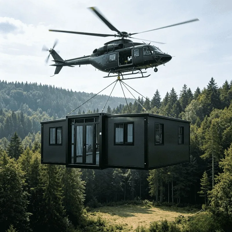 Prefab Flat Pack Container House 20ft Foldable Tiny Home Portable Modular Mobile Office Living