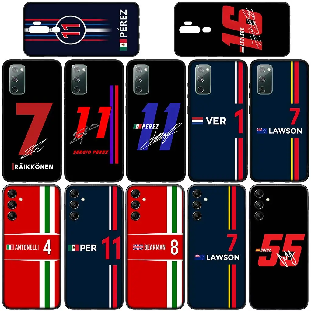 f-Formulas 1 F1s Racing No 11 4 44 16 7 8 55 Cover Phone Case for Xiaomi Redmi Note 13 13C A3 A3X Mi POCO F6 F5 X6 Pro + 5G 4G