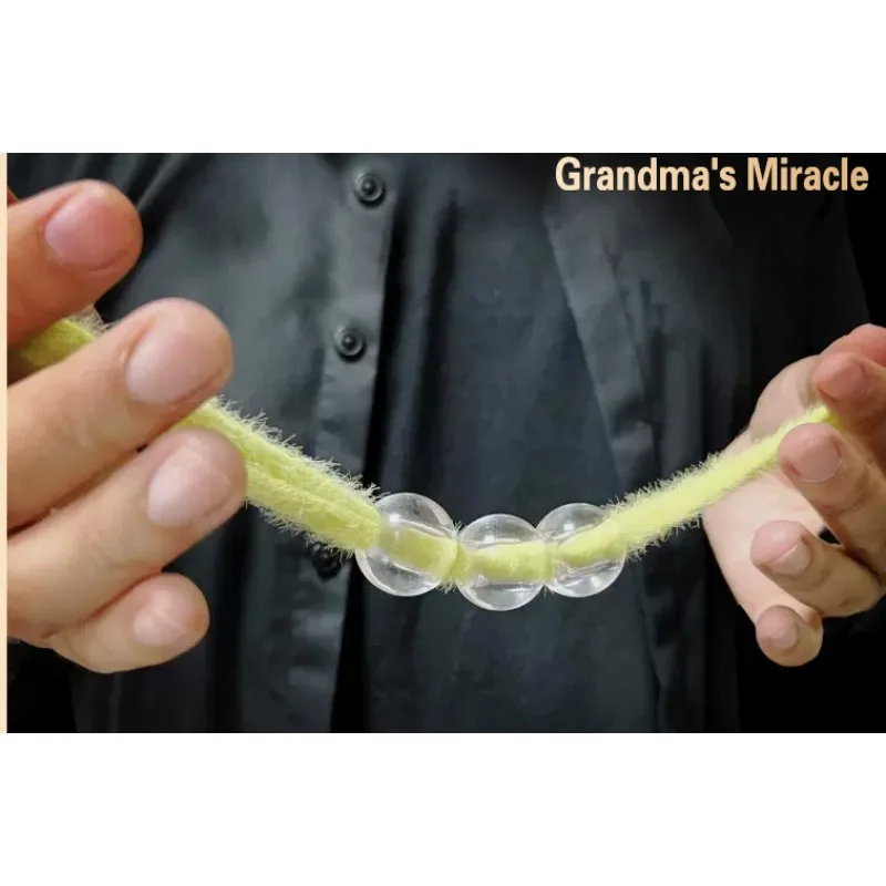 Grandma\'s Miracle Rope through ball magic tricks Magician Magia Props Stage Illusions Gimmicks Comedy Accessories Funny