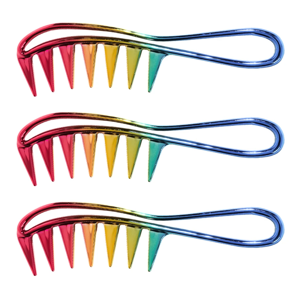 

3Pcs Texture Comb Wide Teeth Hairdressing Styling Tools for Curly Thick Hair Hair Brush Hairdressing Comb