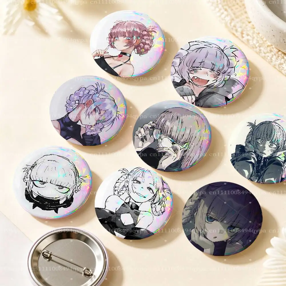 N-Nazuna Nanakusa C-Call of The Night Pin Buttons Round Badge for Clothes Bags Hats Pins Accessories Backpacks Tote Bags Decor