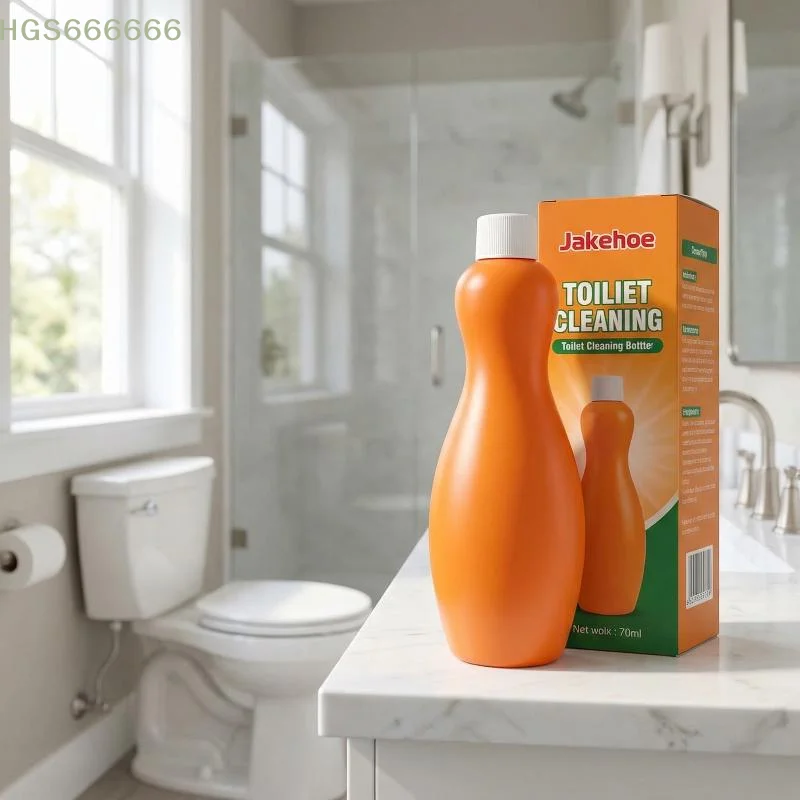 Bowling Ball Toilet Cleaner Bottle Fast Action Scale Remover Deodorizes Bathroom for Home and Hotel Use view 5