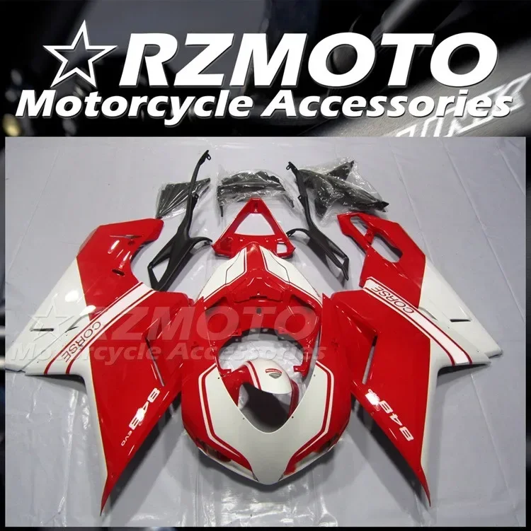 

New ABS Fairings Kit Fit for Ducati 848 1098 1198 Evo 2007 2008 2009 2010 2011 2012 2013 2014 Bodywork Set Custom Red White