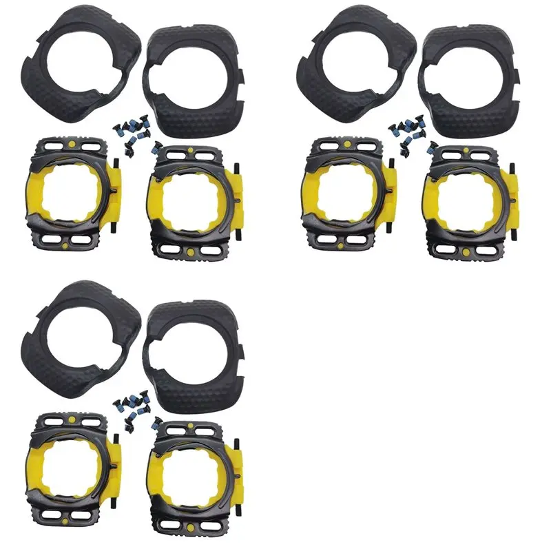 FSTE-6X Upgraded Aerodynamic Cleats Bicycle Pedal Bike Pair Pedals Cleats Protection Cover For WAHOO Speedplay Zero,Black