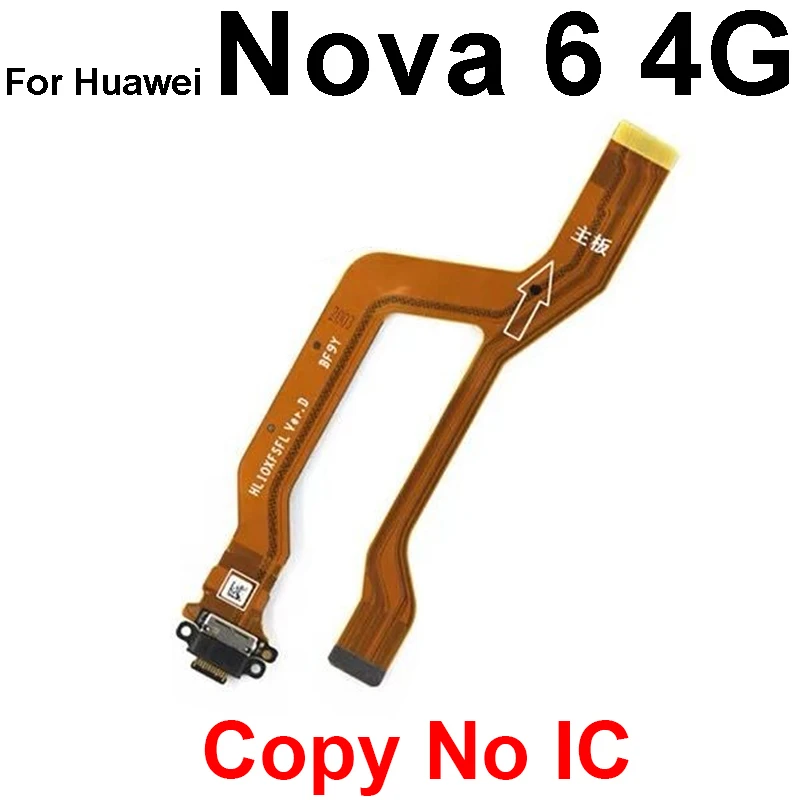 USB Charger Board Flex Cable For Huawei Nova 6 6SE 4G 5G USB Charging Board Connector Flex Ribon Rpalcement Parts