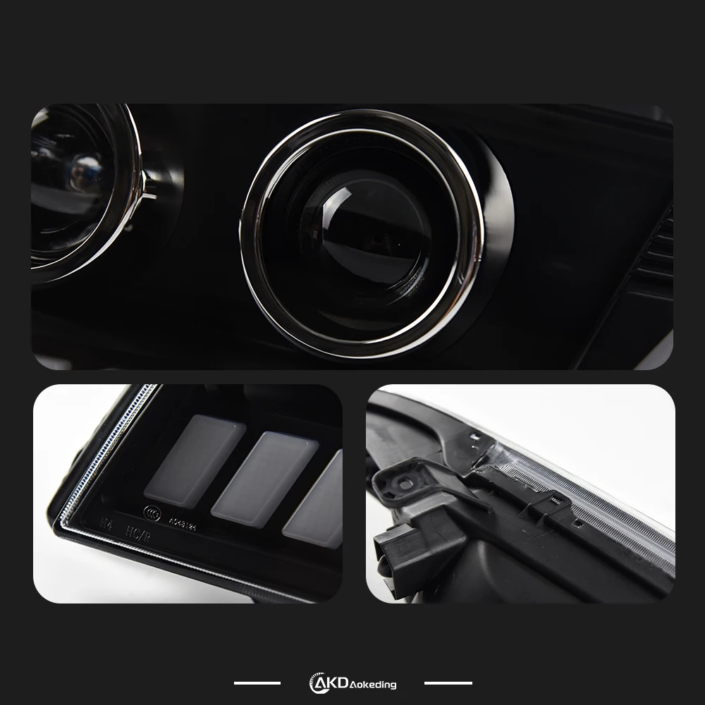 Auto Parts For Mitsubishi Pajero V73 Headlights 2000-2012 latest Styling LED DRL Low Beam High Beam Car Accesorios Modified