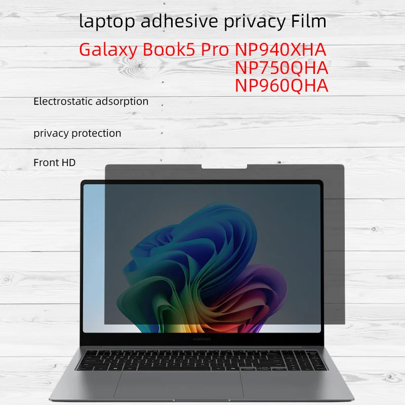 

Adhesive privacy film suitable for SAMSUNG Galaxy Book5 Pro 360 NP940XHA 750QHA 960QHA notebook computer