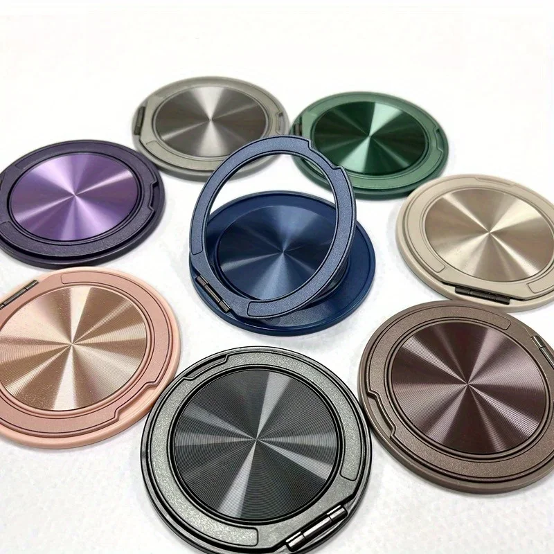 

360° Rotating Aluminum Alloy Ring Stand for IPhone 16 15 14 13 12 Pro Max Plus Samsung Xiaomi Magnetic Holder Bracket Kickstand