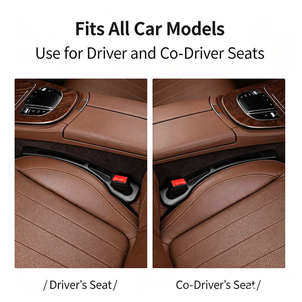 NEW Creative and Practical Automotive Interior Products: Car Seat Gap Plug, Anti-leak Strip, Multi-functional Storage Box