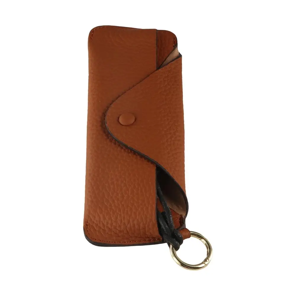 

Portable Genuine Leather Glasses Case Handmade Cowhide Leather Glasses Storage Box Retro with Lanyard Sun Glasses Spectacle Case