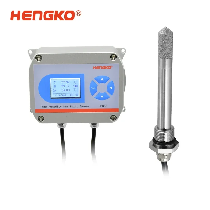 HG808-D Anti Condensation -60 to 90℃Td High Precision ±2℃Td RS485 4-20ma Dew Point Sensor Transmitter