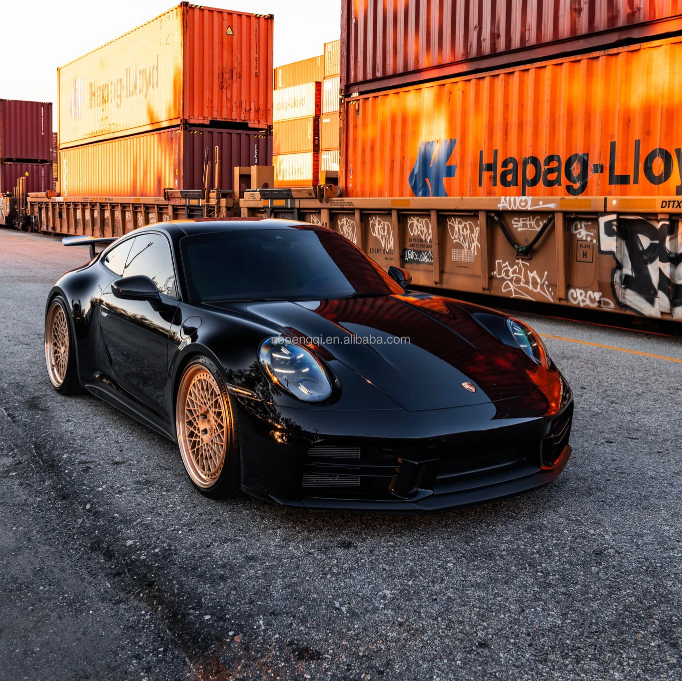 Wholesale Available Custom Engraving Brushed Red Bronze+polished Lip+custom Cap Street Racing Forged Rim for 718/911/TT RS/RS3